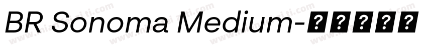 BR Sonoma Medium字体转换